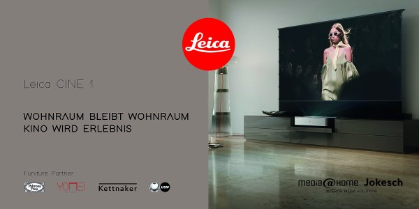media@home Jokesch | Leica //  Cine 1 - Live Demo & Möbel